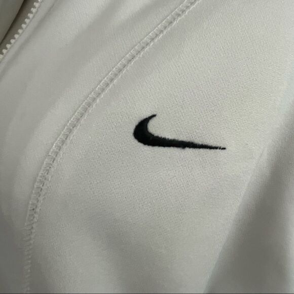 Nike Y2K Cropped White Athletic Track Jacket L - Picture 4 of 9